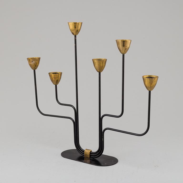 GUNNAR ANDER, a candelabrum, Ystad Metall, second half of the 20th century.