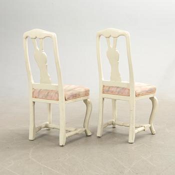Chairs, a pair, late Baroque.