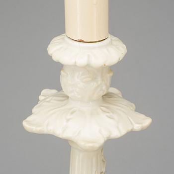 BORDSLAMPOR, porslin,  ett par, Tiffany & co, Italy.