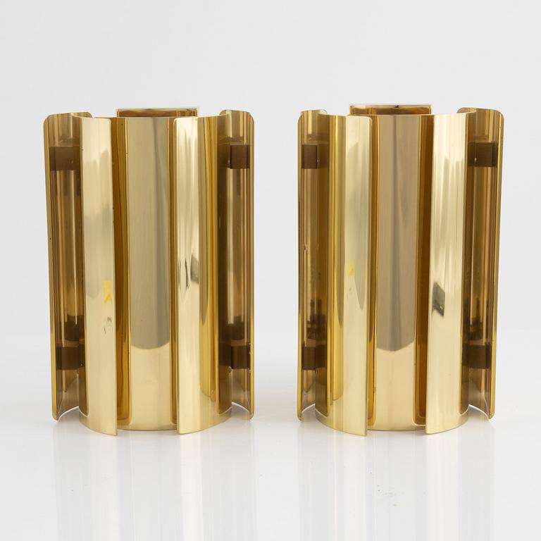 Vägglampor, ett par, Falkenbergs belysning, 1970-tal.