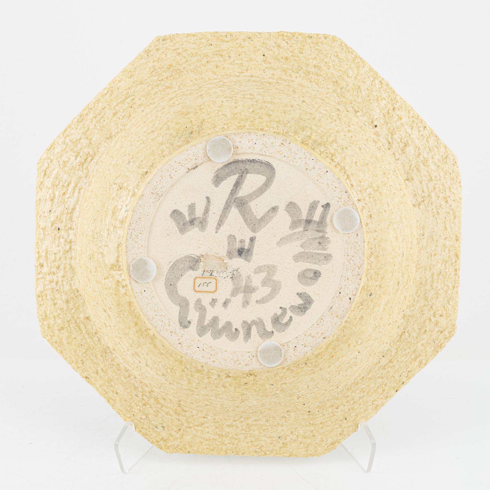 Isaac Grünewald, fat, Rörstrand, 1943.