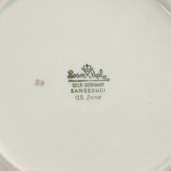 MATSERVIS, 57 delar, porslin, "Sanssouci", Rosenthal, 1900-talets andra hälft.