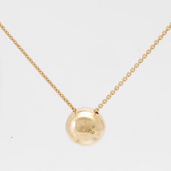 Jacqueline Rabun 18K gold necklace "Cave" set with round brilliant-cut diamonds, for Georg Jensen.