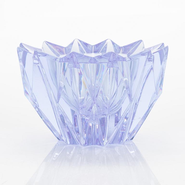 Aimo Okkolin, a Water Lily' bowl, signed Aimo Okkolin, Riihimäen Lasi Oy.