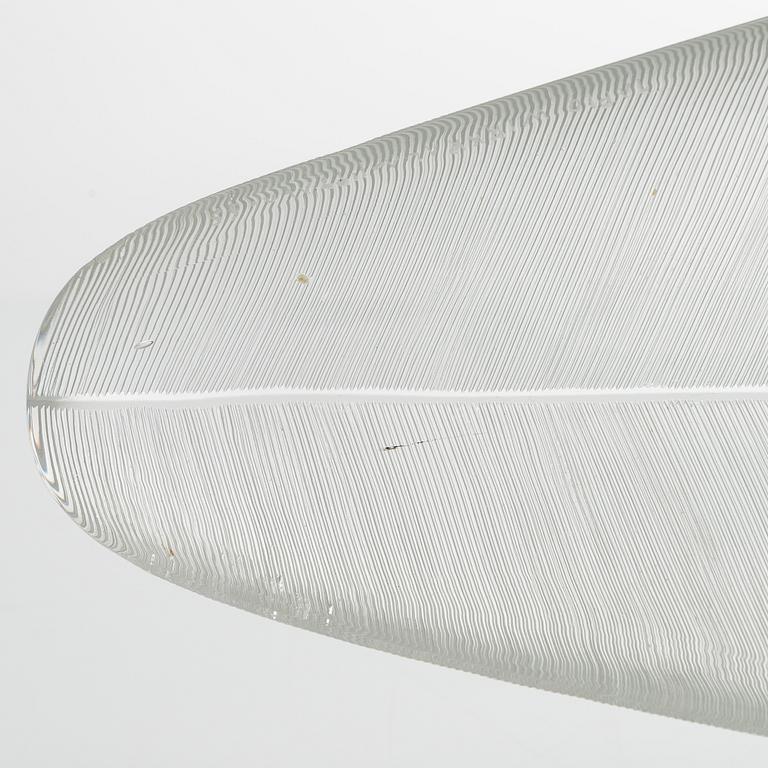Tapio Wirkkala, a '3869' art object 'Feather' signed Tapio Wirkkala Iittala -55.