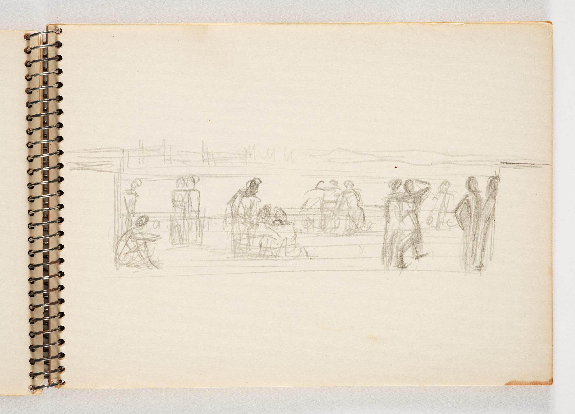 Lotte Laserstein, 4 skissböcker med blyertsteckningar.