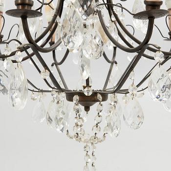 Chandelier, Rococo style, 20th century.