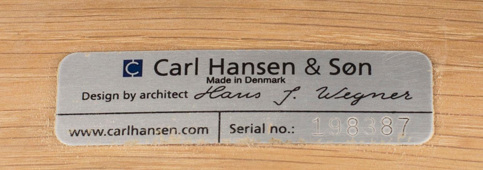 HANS J. WEGNER, chairs 4 st, "CH 20", for Carl Hansen & Søn.