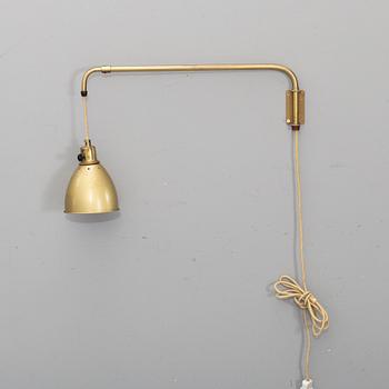 VÄGGLAMPA, utdragbar, 1940-50-tal.