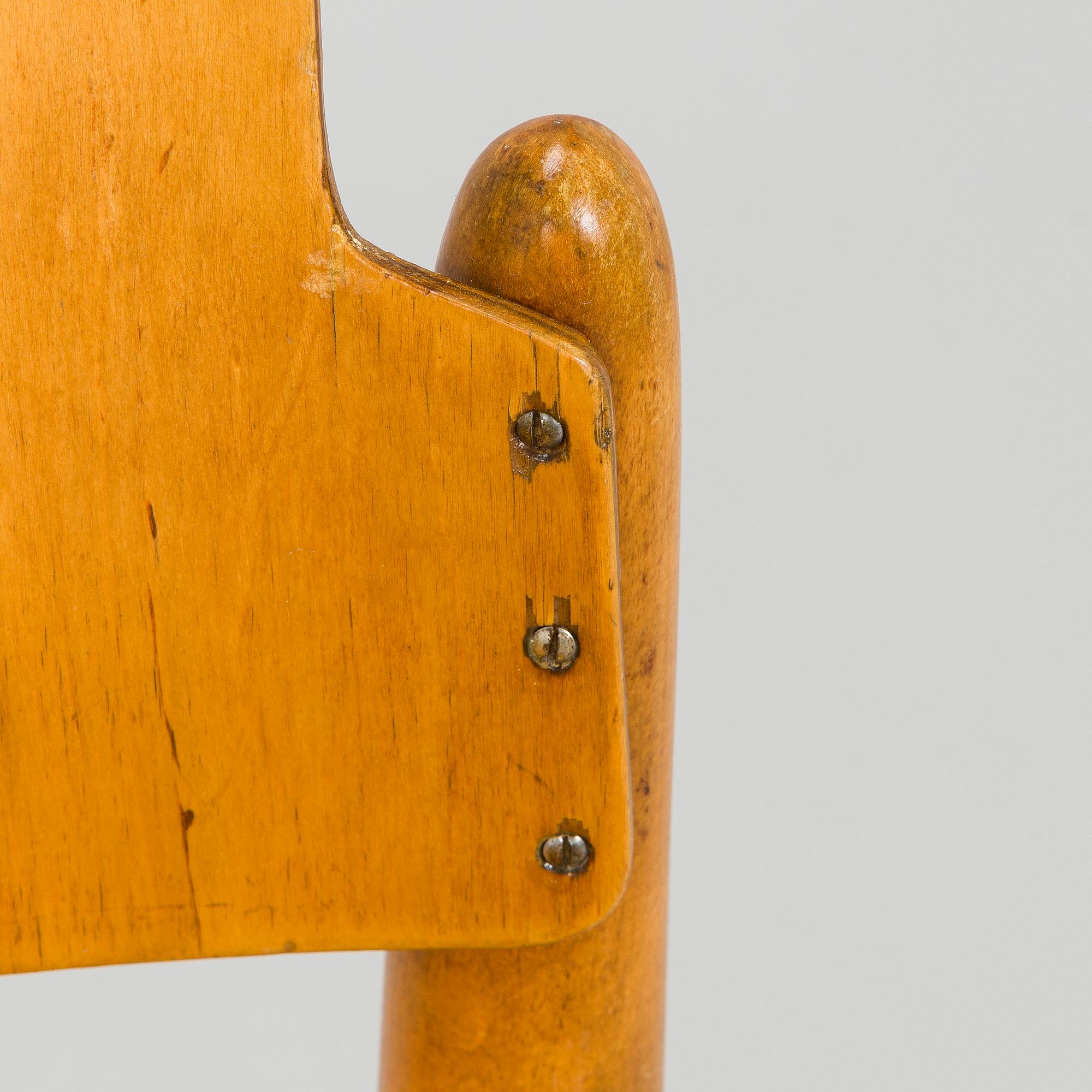 Ilmari Tapiovaara, eight 1940s "Wilman" chairs for Wilh. Schauman Fanerfabrik, Jyväskylä, Finland.