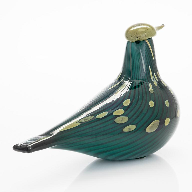 Oiva Toikka, glasfågel, "Suokuovi", Nuutajärvi Notsjö Pro Arte, Iittala, signerad och numrerad 643/3000.