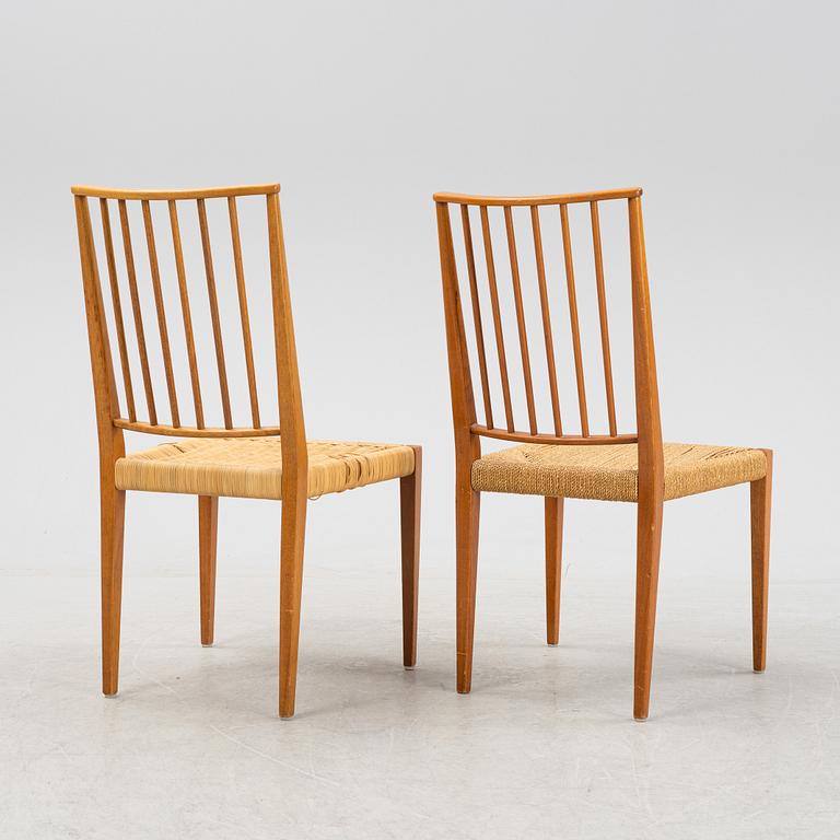 Josef Frank, a pair of model 970 mahogany chairs, Firma Svenskt Tenn.