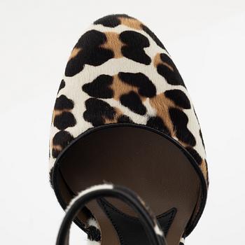 Marni, a pair of leopard coloured cows hair pumps, size 36 1/2.