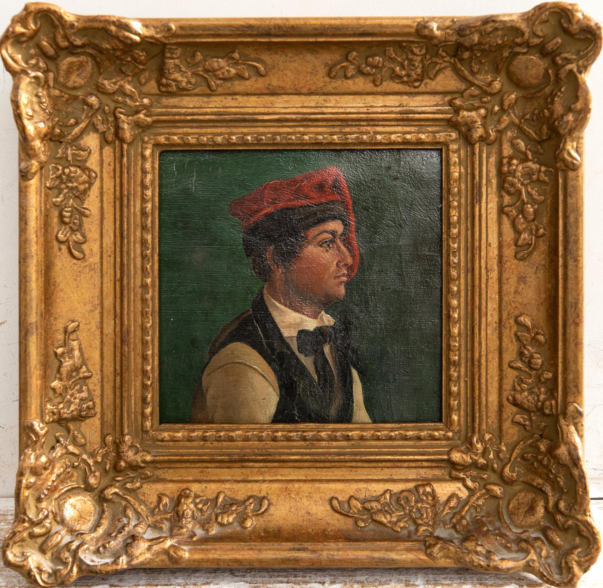 Unknown artist 19th/20th century, Youth with red cap.