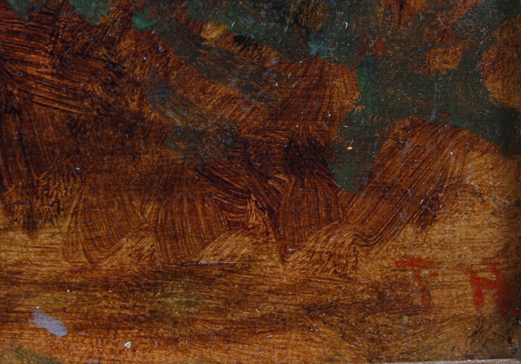 PER DANIEL HOLM, olja på pannå. Monogramsign.