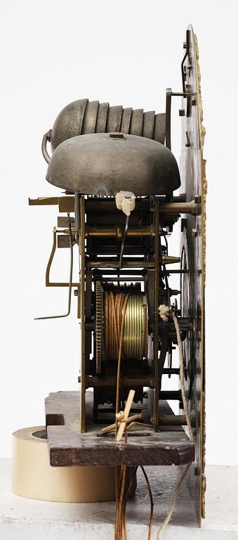 A George II japanned musical longcase clock by William Barrow (watchmaker in London 1700-36).