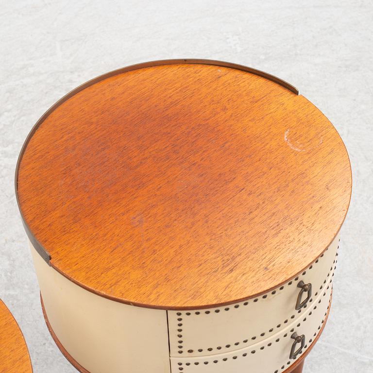Halvdan Petterson, a pair of bedside tables, Tibro furniture factory, 1950s.