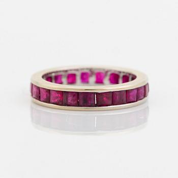 Ruby eternity ring.