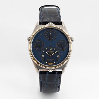 Breitling, World, wristwatch, 39 mm.