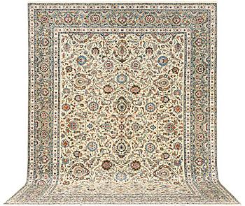 Matta, Keshan, signerad Isfahanian, ca 428 x 327 cm.