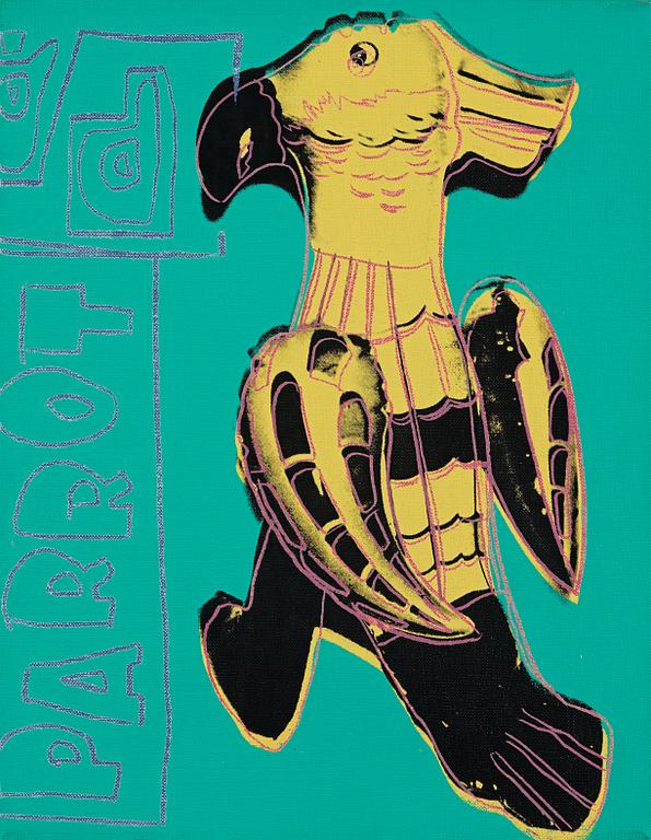 Andy Warhol, "Parrot (ur Toy Series)".