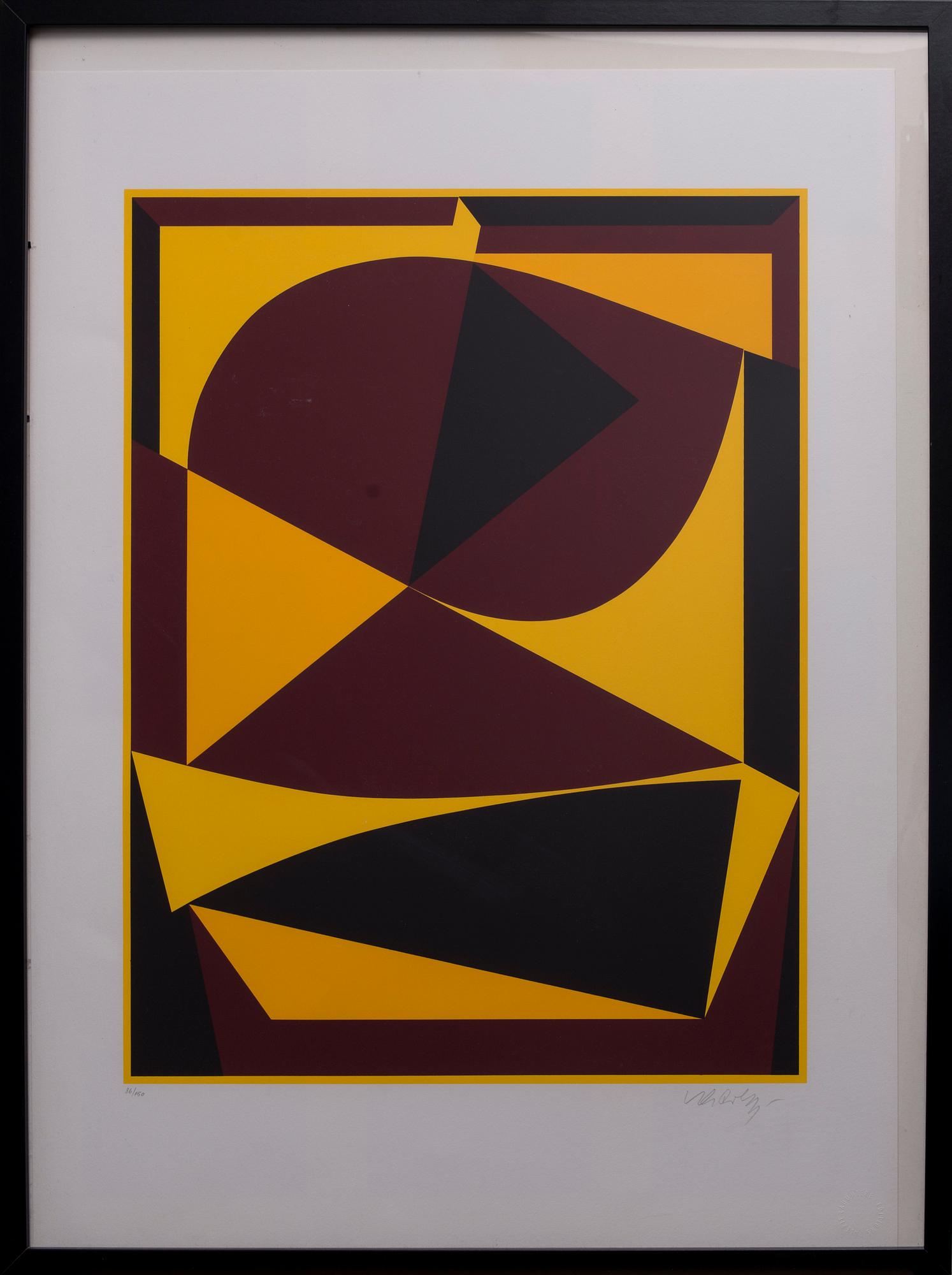 VICTOR VASARELY, serigrafi, signerad och numrerad 86/150.