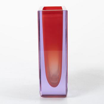 Jiří Šuhájek, vase, glass, Moser, late 20th century.