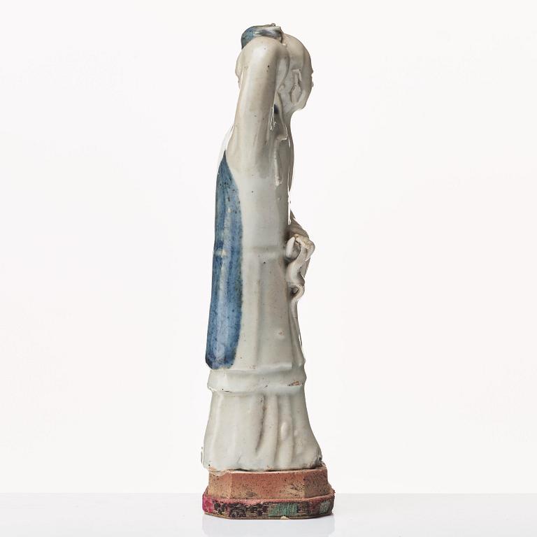 Figurin, blanc de chine. Qingdynastin, 1700-tal.