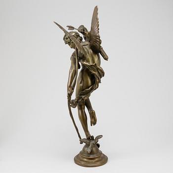 JULES FÉLIX COUTAN, sculpture, bronze, signed "J Coutan Rome" foundry stamp E.COLIN & CIE.PARIS.