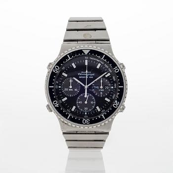 SEIKO, Sports 100, chronograph, wristwatch, 40 mm.
