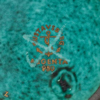 Wilhelm Kåge, samling, 7 delar, "Argenta", Gustavsberg.