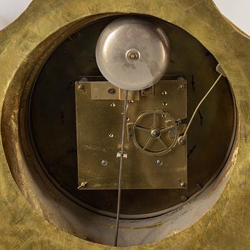 A French bronze wall clock, second half of the 19th century.