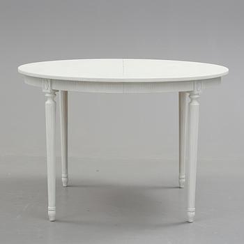 MATBORD, med två iläggsskivor, gustaviansk stil, omkring 1900-talets mitt.