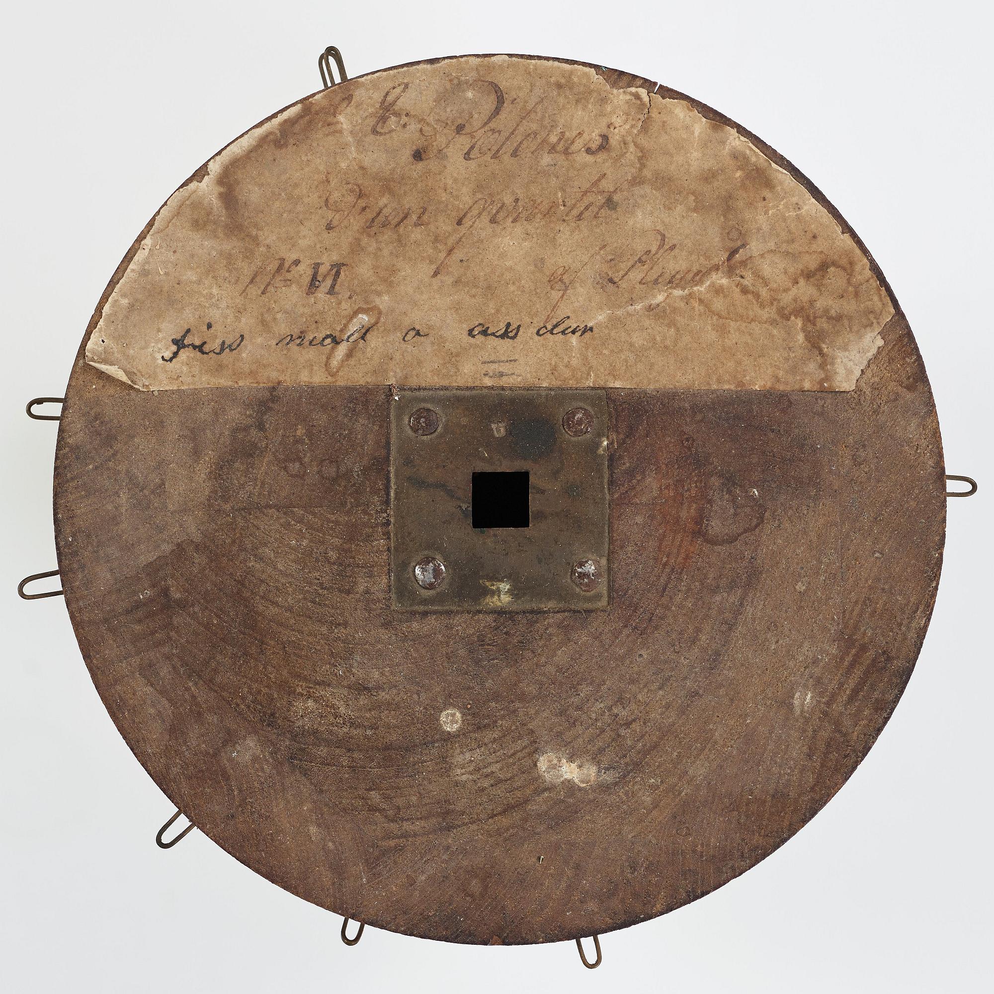 GOLVUR med spelverk, av Peter Strand 1798, med 14 stycken musikrullar. Sengustavianskt.