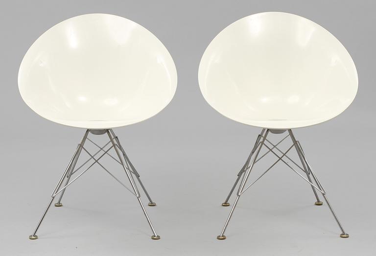 STOLAR, ett par, "Eros", Philippe Starck för Kartell, Italien, 1900/2000-tal.