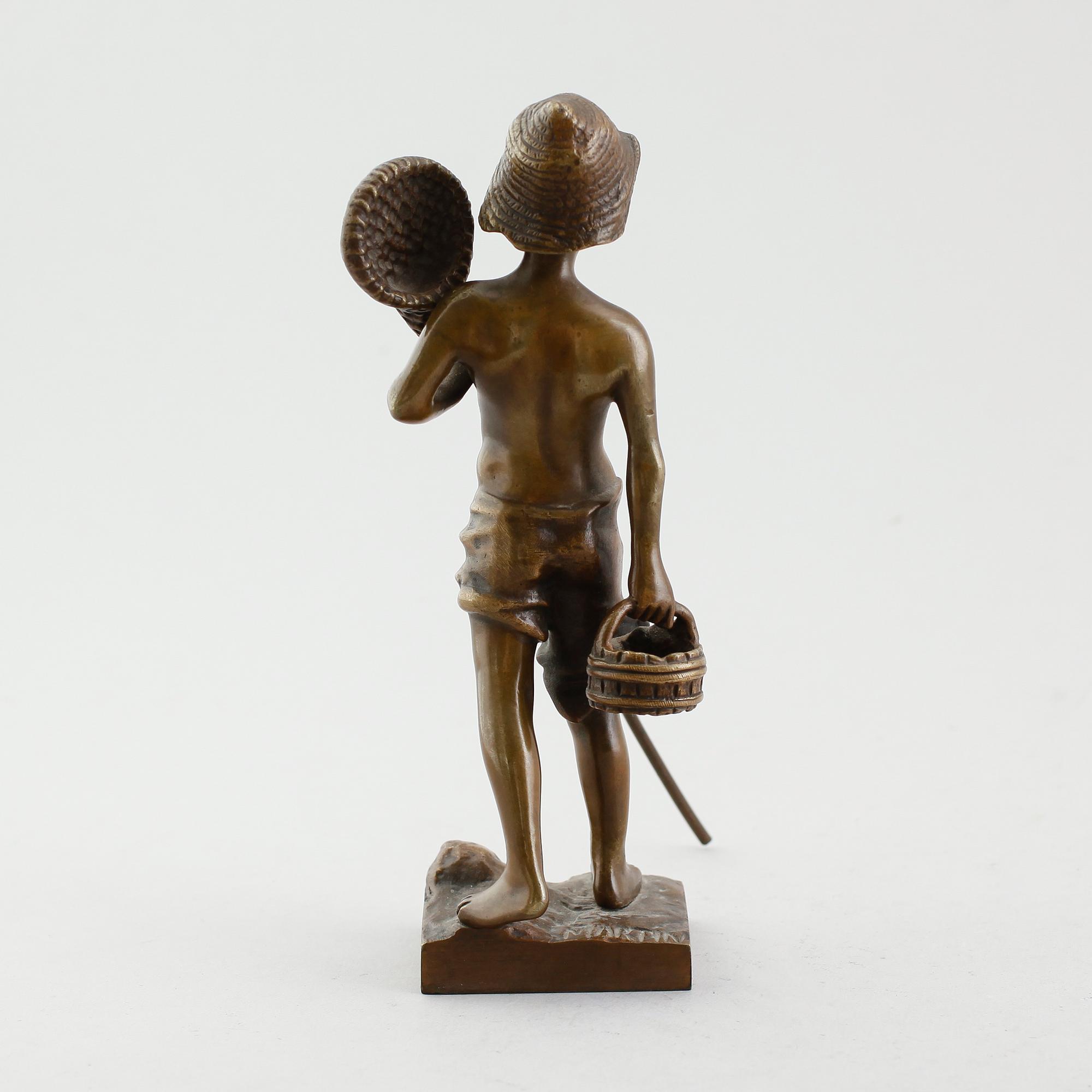 SKULPTUR, brons, signerad Martin, omkring år 1900.