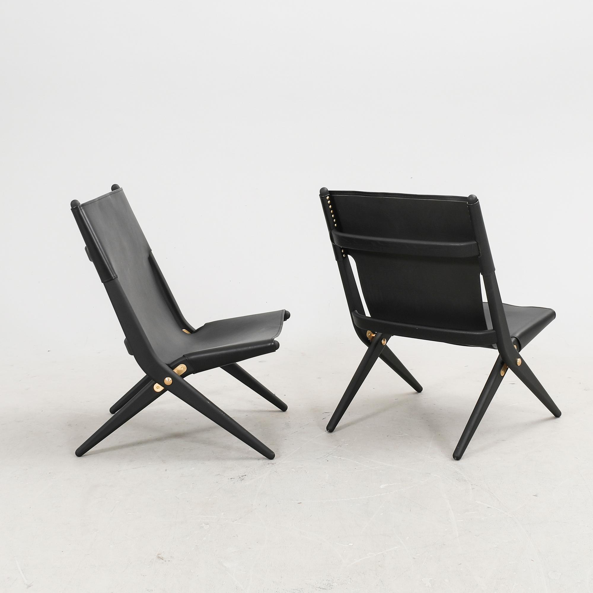 Mogens Lassen, stolar 1 par " Saxe chair", By Lassen 2022.