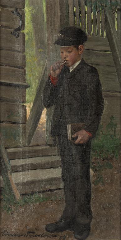 Einar Torsslow, olja på duk, signerad och daterad -88.