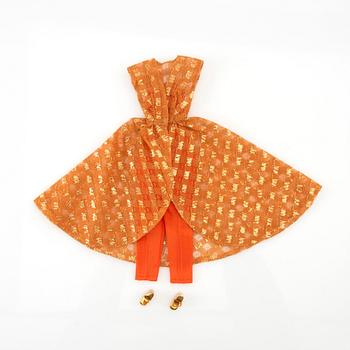 Barbiekläder 4 set. vintage bl a "Dinner at Eight" Mattel 1963-64. "Nighty Negligée" Mattel 1959-64.