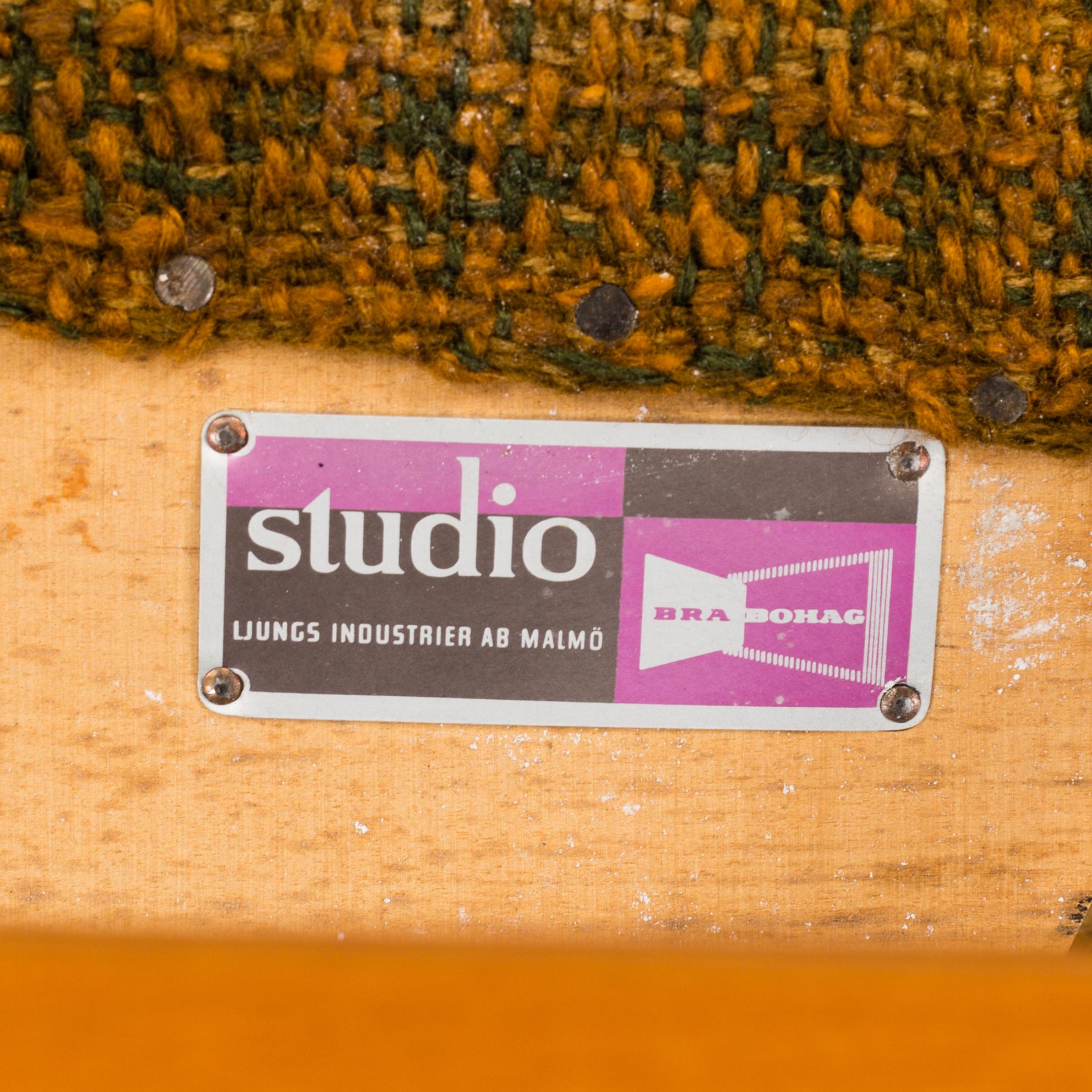 ALF SVENSSON, fåtölj "Teve", Ljungs Industrier, Bra Bohag, 1950-tal.