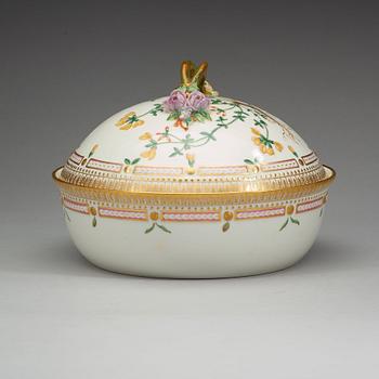 A Royal Copenhagen 'Flora Danica' tureen with cover, Denmark, 20th Century.