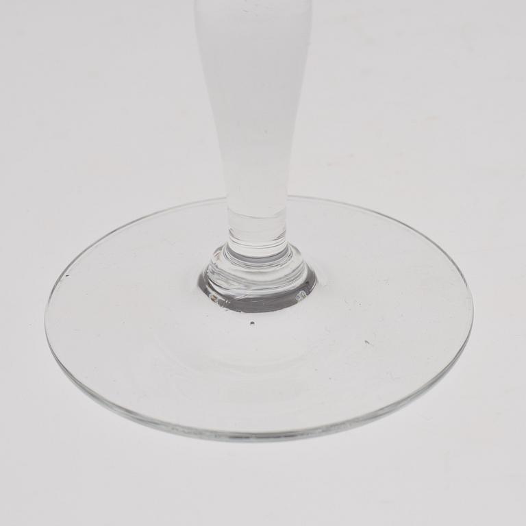 A set of six "Gustav III" wineglasses from Reijmyre Sweden.