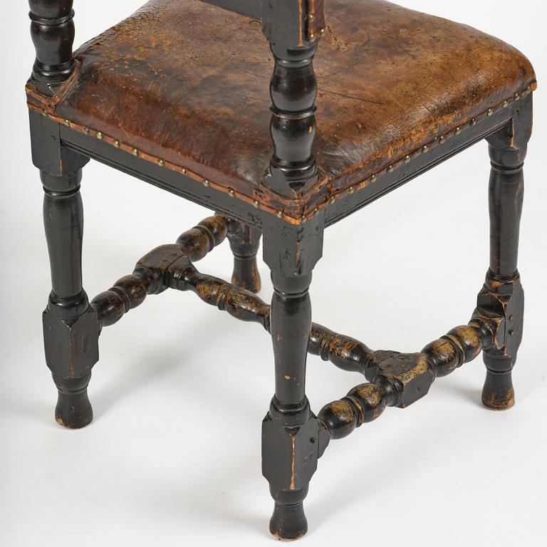 A Swedish baroque 'judge's' chair, circa 1700 / early 18th century.