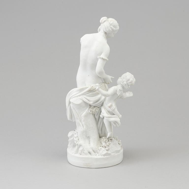 A French biscuit porcelain sculpture, Paris, 18th century or later.