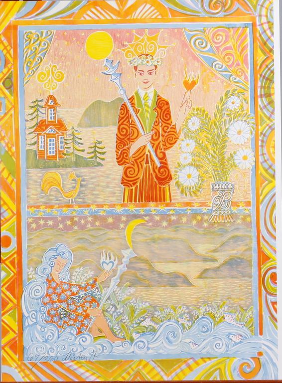 ANDERSSON, MÅRTEN. Färglitografier, 3 st. Sign. o numr. 64/360.