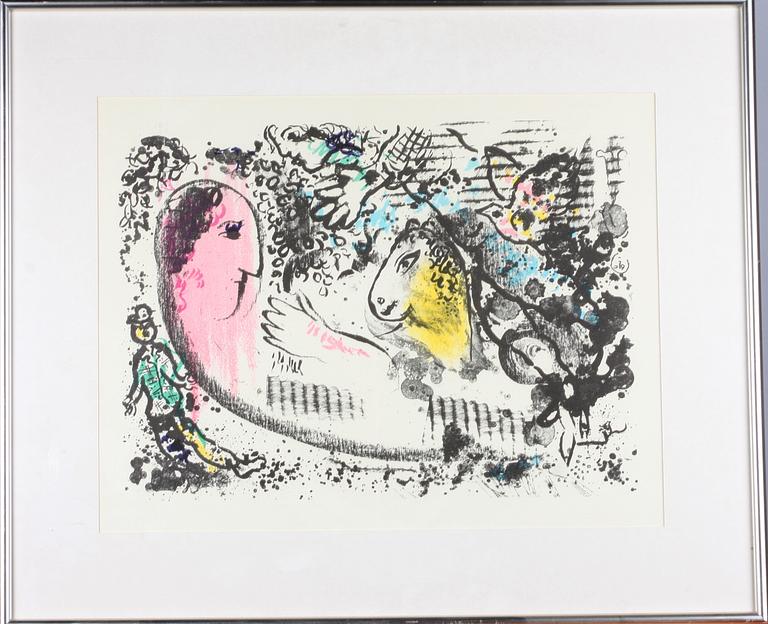CHAGALL, MARC, färglitografi.