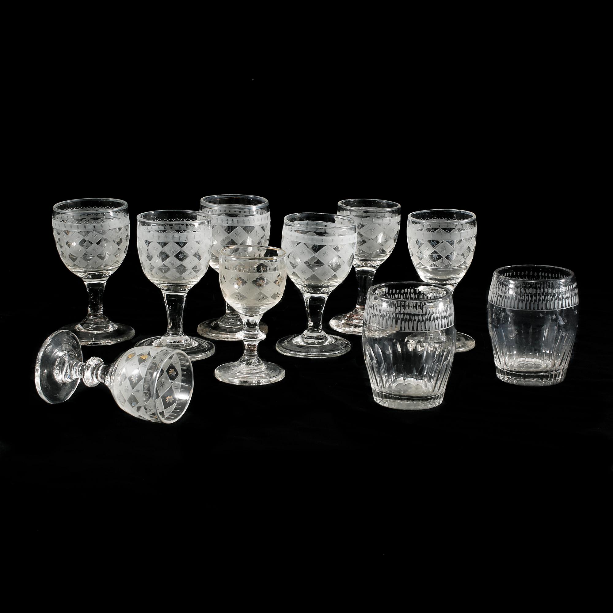 PARTI GLAS, 10 st, 1800-tal.