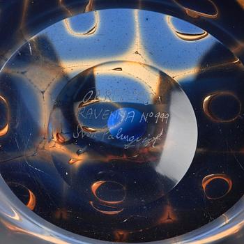 Sven Palmqvist, a "double" ravenna glass bowl, Orrefors 1956, no 999.