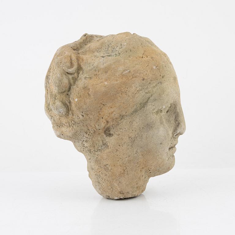 A sandstone sculpture, 19th/20th Century.