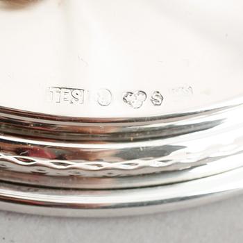 LJUSSTAKAR, 4 st, silver, TESI, Göteborg 1956 och 1957.